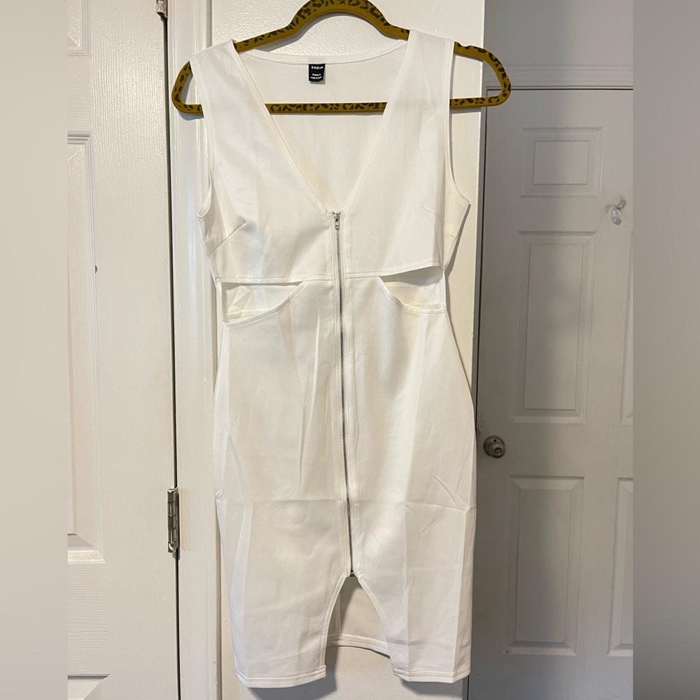 SHEIN PETITE White Dress